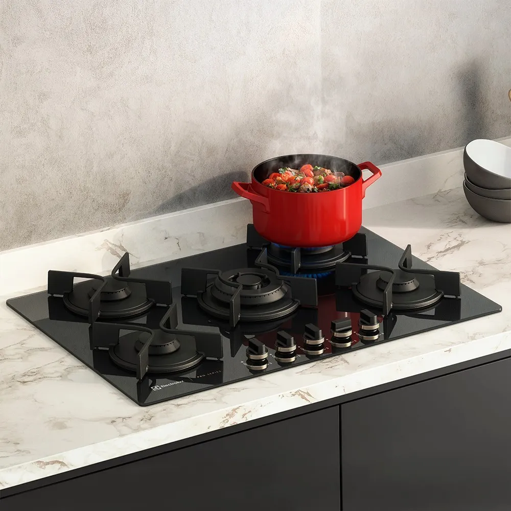 Cooktop 5 Bocas Electrolux Preto Acendimento Automático Bivolt GV75P, , large image number 5